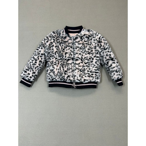 Andy & Evan Other - Andy & Evan Girls Furry‎ Cheetah Print Puffer Size 5
